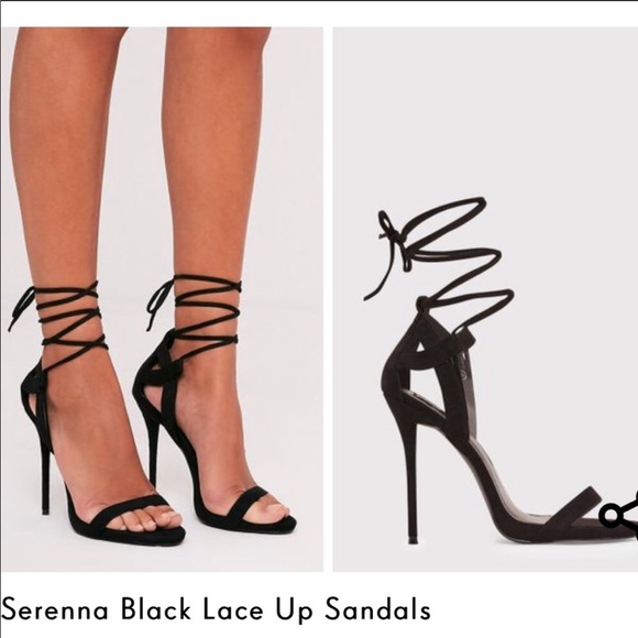 pretty little thing black heels